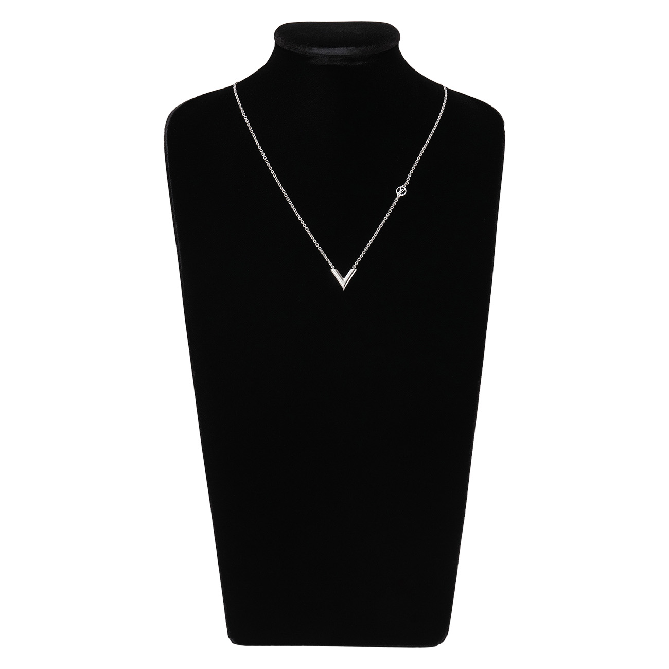 LOUIS VUITTON(USED)루이비통 V 에센셜 네크리스 실버